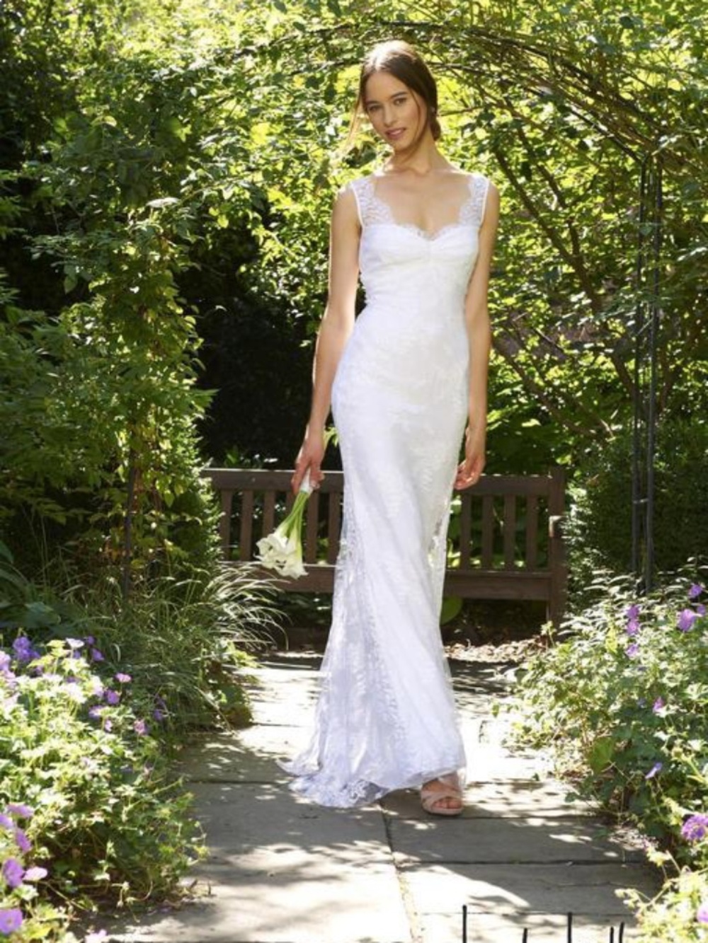 NICOLE MILLER BROOKE LACE WEDDING BRIDAL DRESS SIZE 12 JC0001 $2005